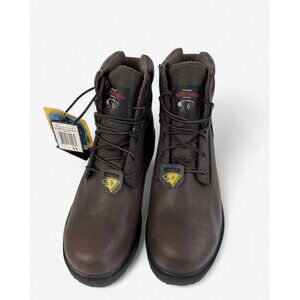 Herman Survivors Mens 11 Revolver Boots Brown Waterproof Leather Composite Toe